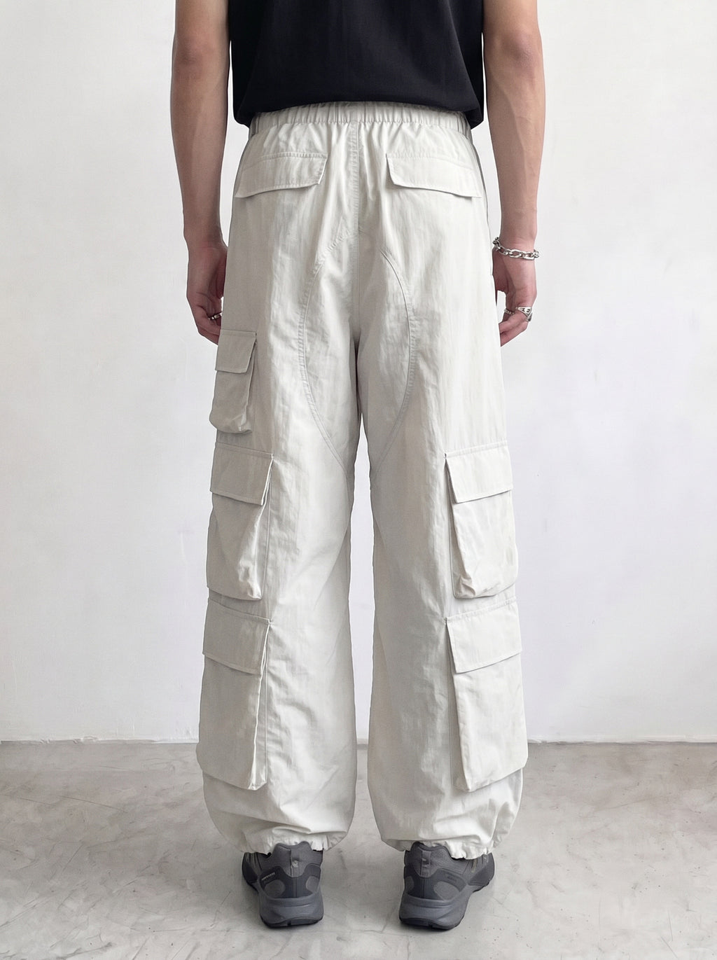 Triple Stripe Cargo Parachute Pant