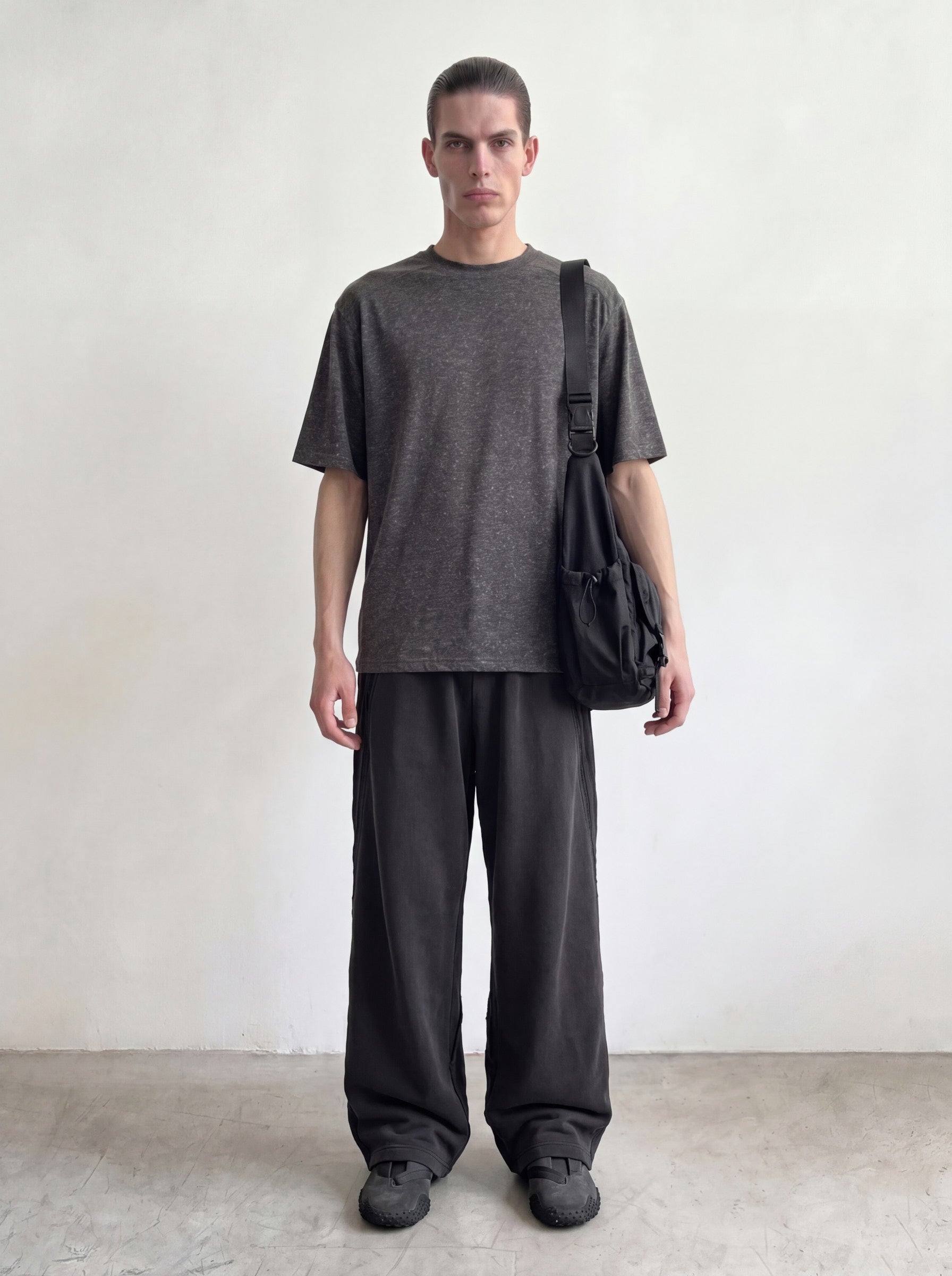 pintuck stripe sweat pant