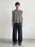 Raw Edge Cargo Panel Wide-Leg Sweatpant