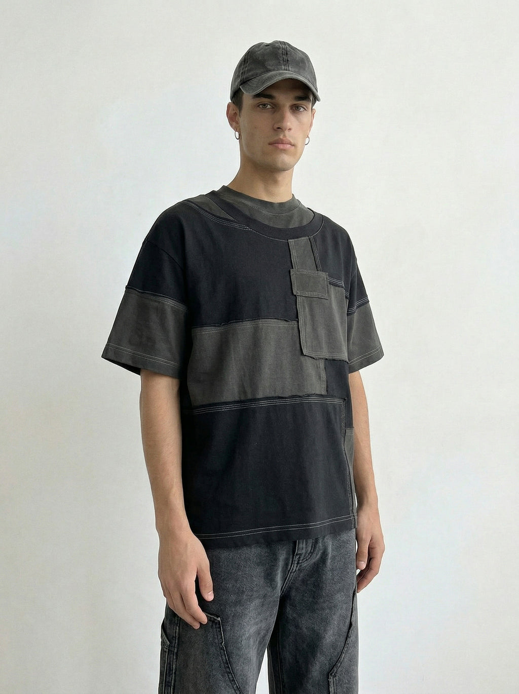 Patchwork Block Tee