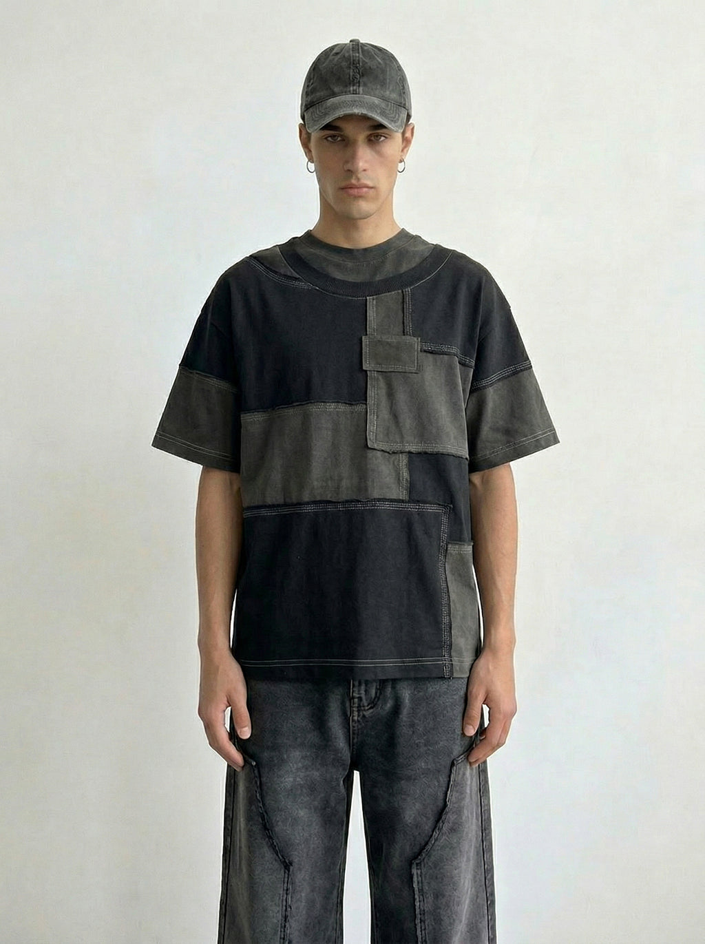 Patchwork Block Tee
