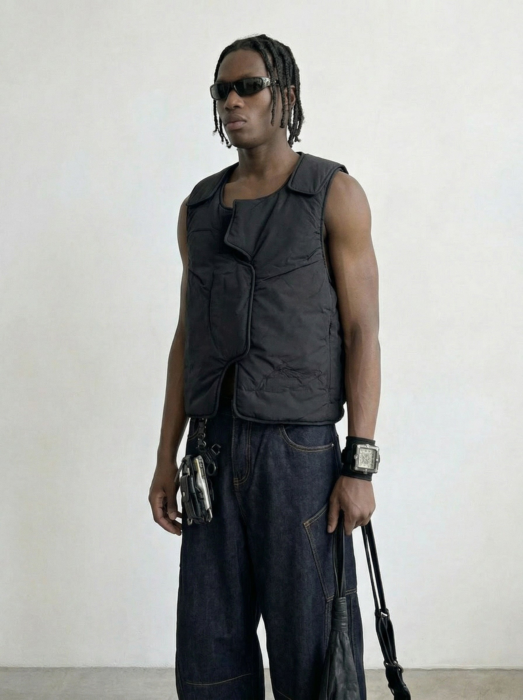 Washed Tactical Cargo Vest