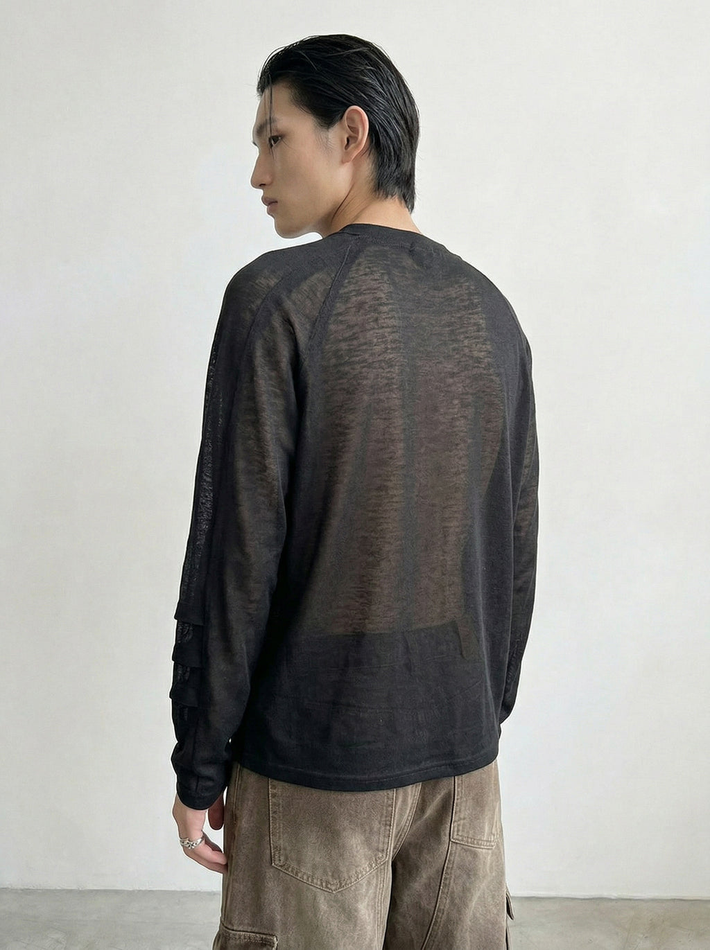 sheer raglan long sleeve