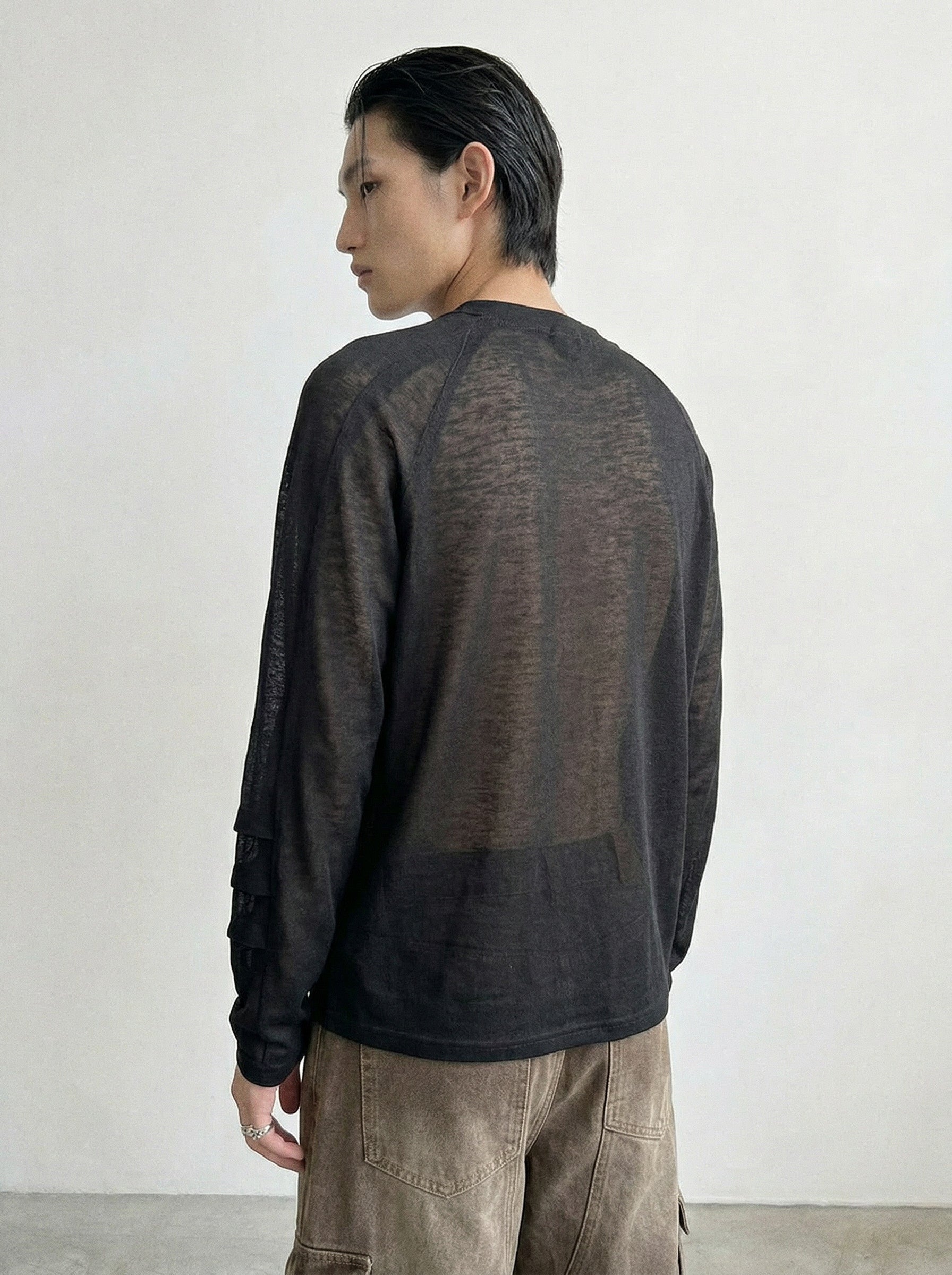 sheer raglan long sleeve