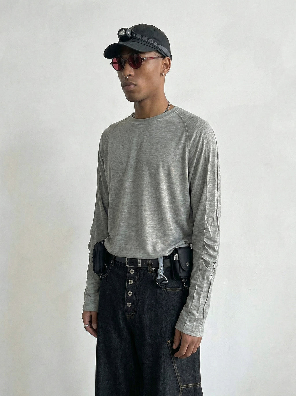 sheer raglan long sleeve