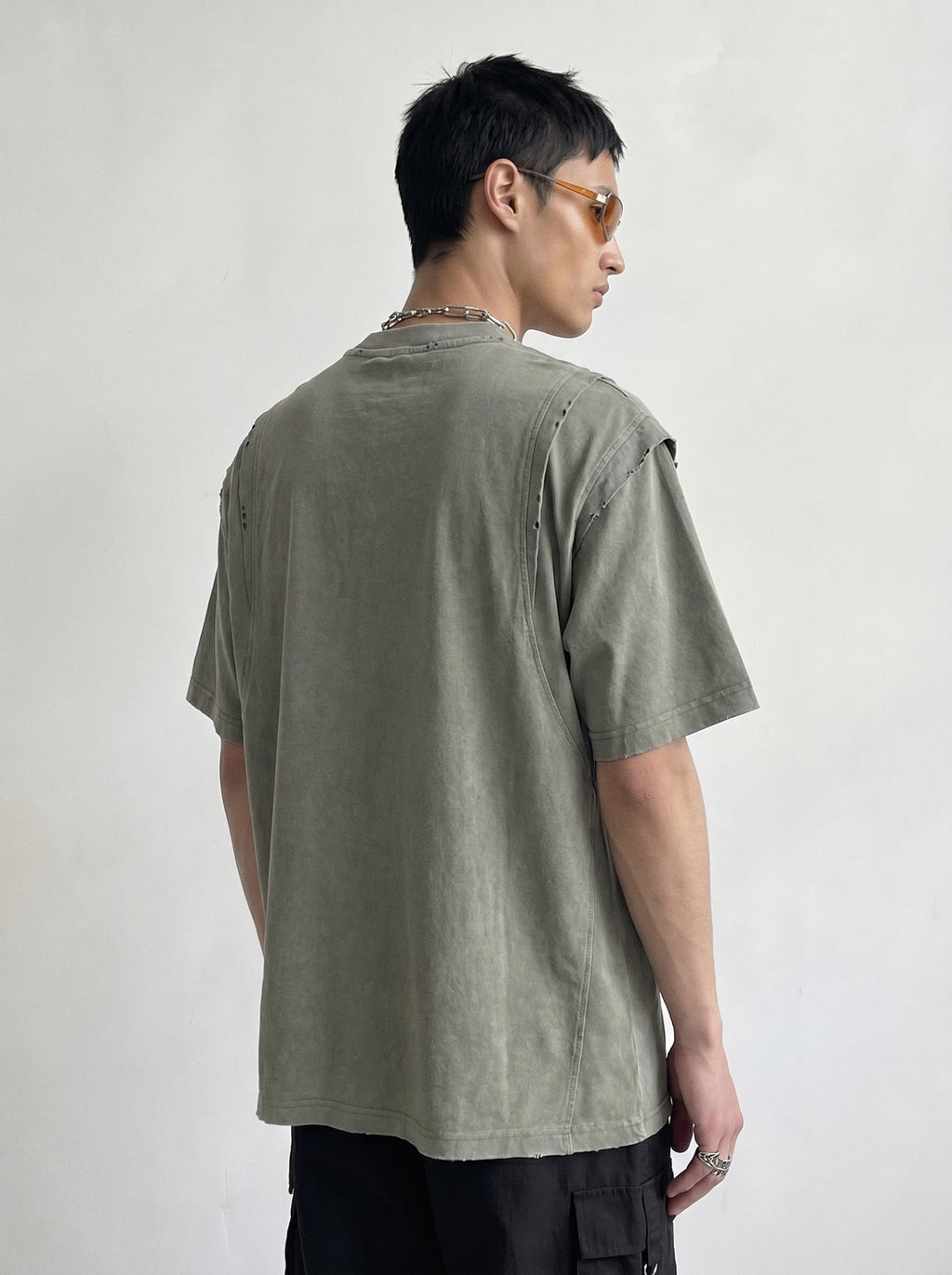 panel shoulder tee