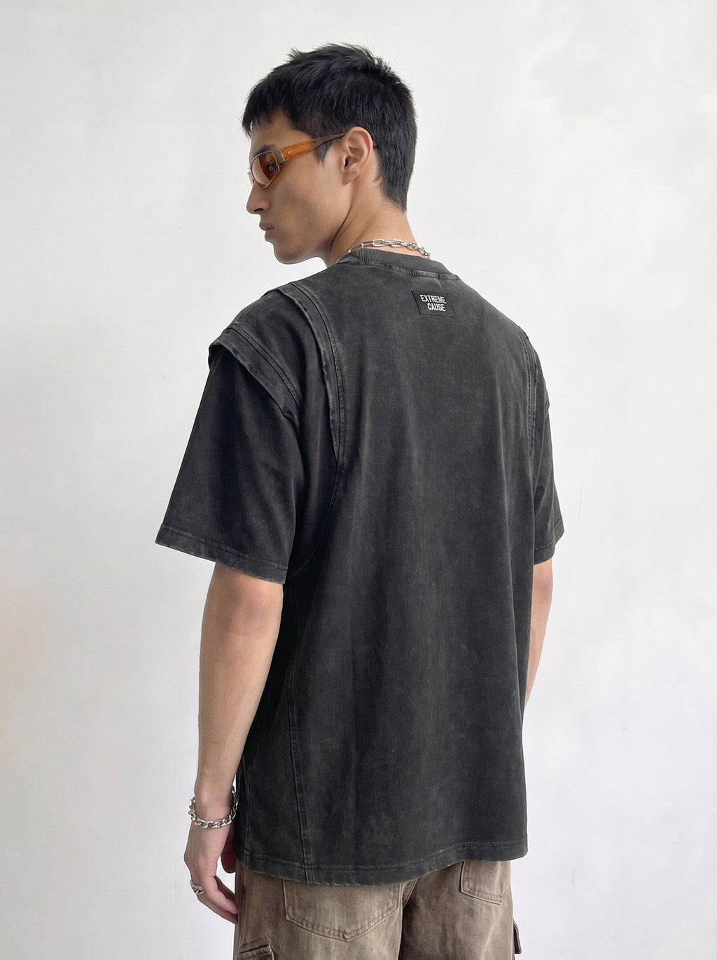 panel shoulder tee