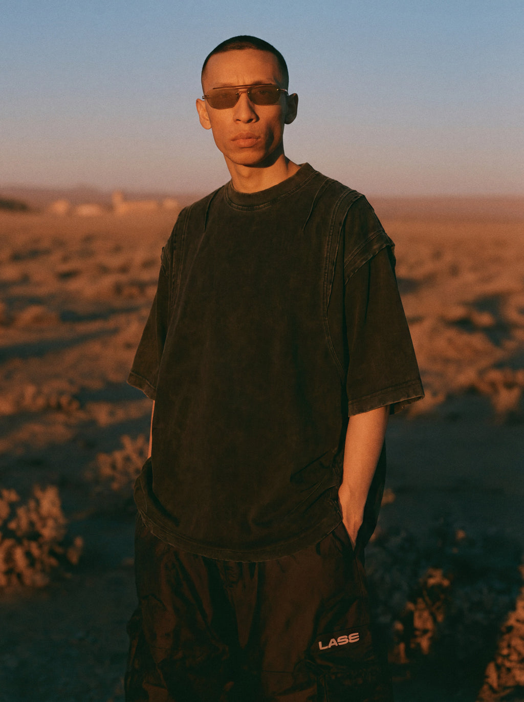 panel shoulder tee