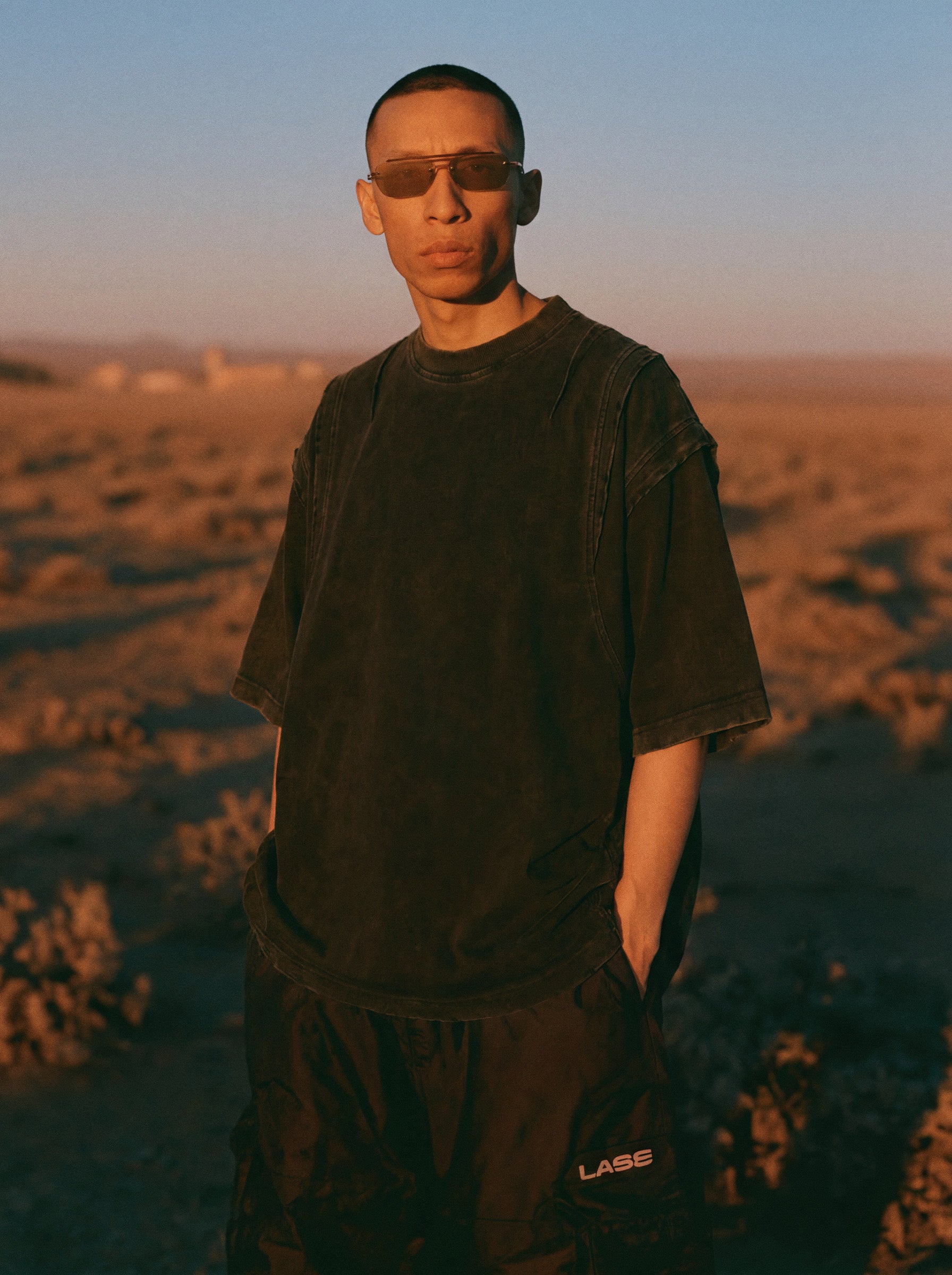 panel shoulder tee