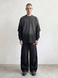 fade double sleeve tee