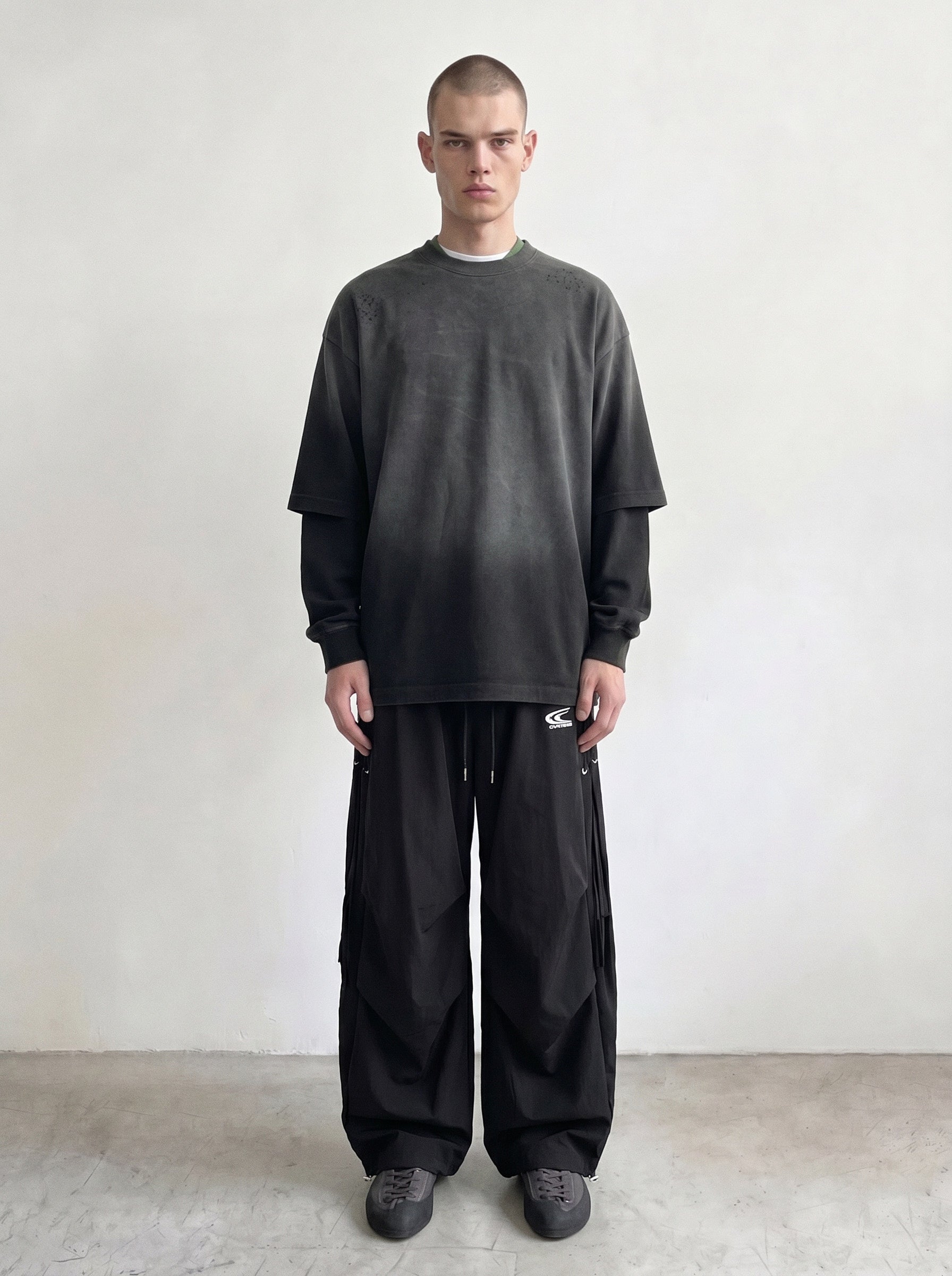 fade double sleeve tee