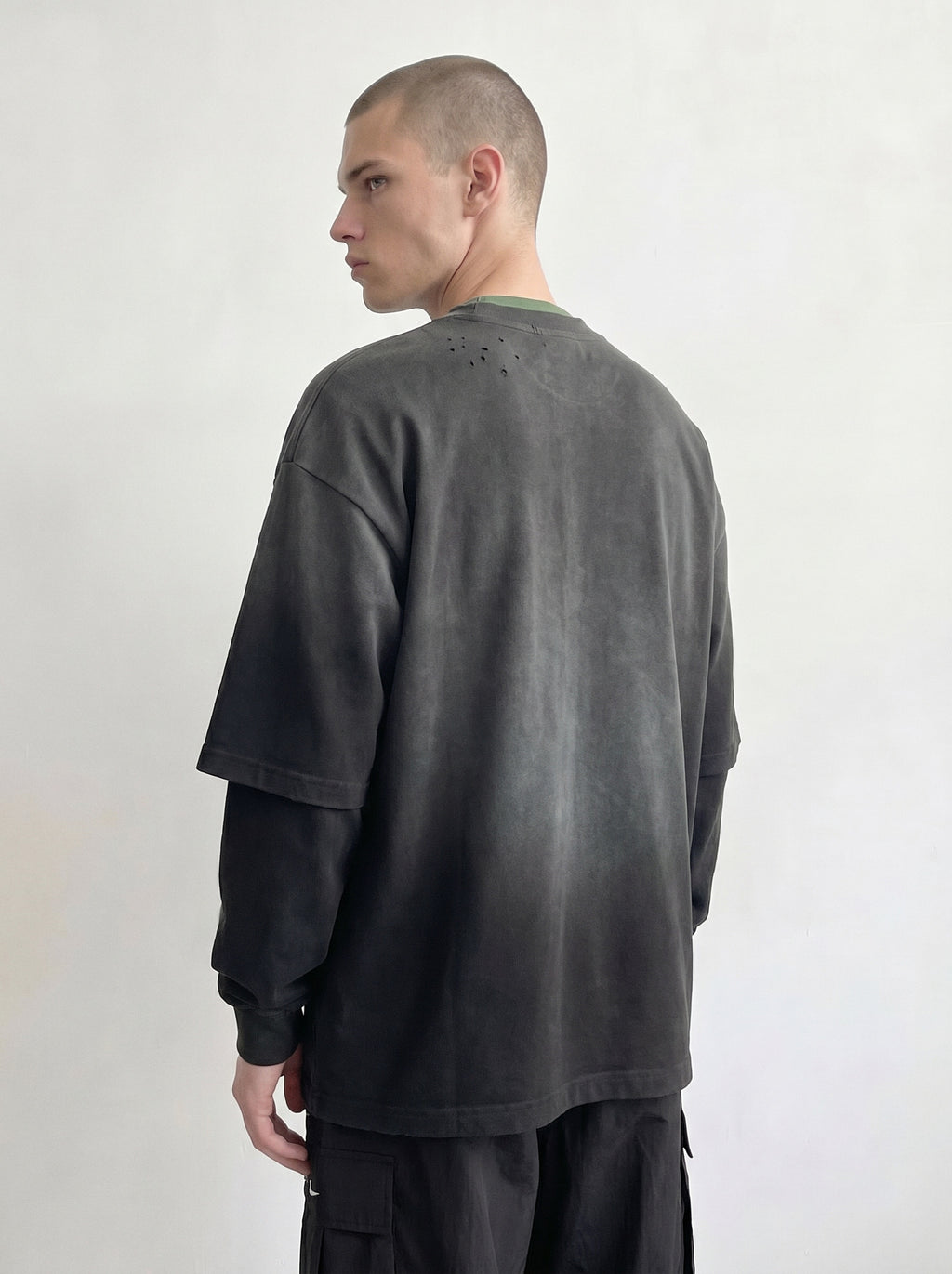 fade double sleeve tee